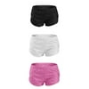 Soffe Girl's Volleyball Mesh Short Multipack (Pack of 3) (X-Large, Black/White/Pink)
