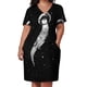 thumbnail image 3 of Drifting in Otter Space (best for color) Loose Pocket Dress evening dresses ladies Women's long dress, 3 of 7
