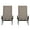 Brown/Black, variant on Flash Furniture Brazos Set of 2 Adjustable Chaise Lounge Chairs with Arms, All-Weather Outdoor Five-Position Recliners, Black/Black