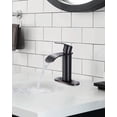 thumbnail image 2 of WOWOW Waterfall Bathroom Faucet,Oiled Rubbed Bronze Bathroom Sink Faucet for 1 Hole or 3 Holes,Single Handle Vanity Faucet with Metal Pop up Drain,Stainless Steel Basin Sink Faucet Tap for RV Lavatory, 2 of 8