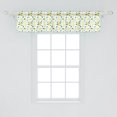 thumbnail image 2 of Lemon Window Valance Pack of 2, Summer Tree Branches Ripe Slices Freshness Juicy Delicious Lemonade Motif, Rod Pocket Curtain Valances Kitchen Bedroom, 54" X 12", Yellow Green and White, by Ambesonne, 2 of 4