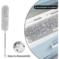 thumbnail image 1 of Extendable Duster, Microfiber Duster for Cleaning, 100" Telescopic Extension Pole Long Foldable Head, Washable Duster for High Ceiling Fans, Blinds, Cobweb Furniture and Cars, 1 of 5