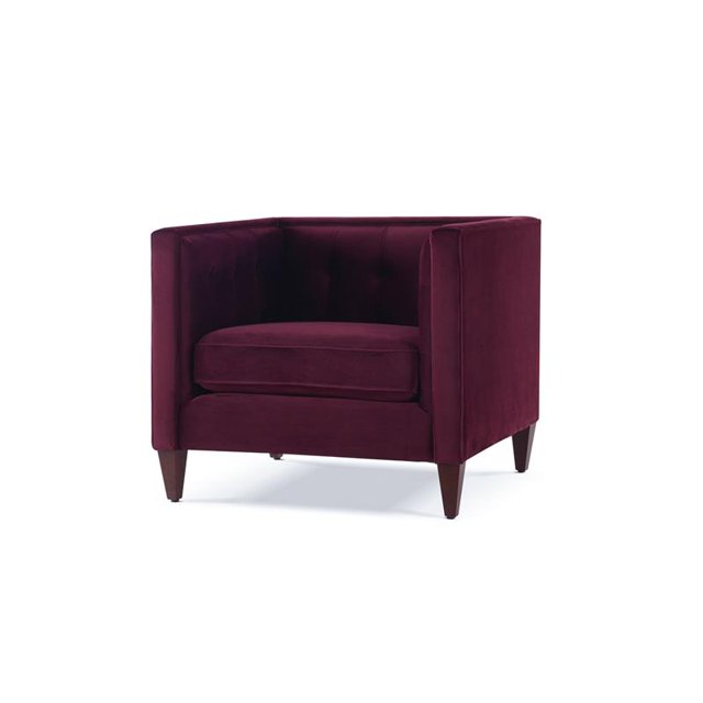 Jack Touffeté Smoking Accent Fauteuil Bordeaux
