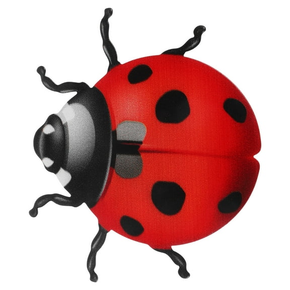 Iron Beetle Wall Decoration Garden Ladybugs Ornament Metal The Fence Safely Safemend Red Ornaments Crafts Gifts