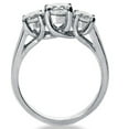 thumbnail image 2 of Pompeii 2ct Three Stone Lab Grown Diamond Engagement Ring 14K White Gold (H,VS), 2 of 4