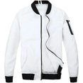 thumbnail image 1 of HANMUN Men's Slim Fit Lightweight Sportswear Jacket Casual Bomber Jacket, 1 of 8