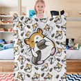 thumbnail image 3 of Yibo Motorcycle Lovers Blanket Flannel Soft and Comfortable Anti-static Bed Sofa Blanket, 3 of 7