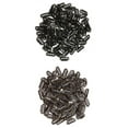 thumbnail image 1 of 100 Clips Metálicos a Presión para Extensiones de Cabello, Pelucas, Postizo de Trama, Color Beige , Negro+Marrón Sunnimix Clips de extensión de cabello, 1 of 8