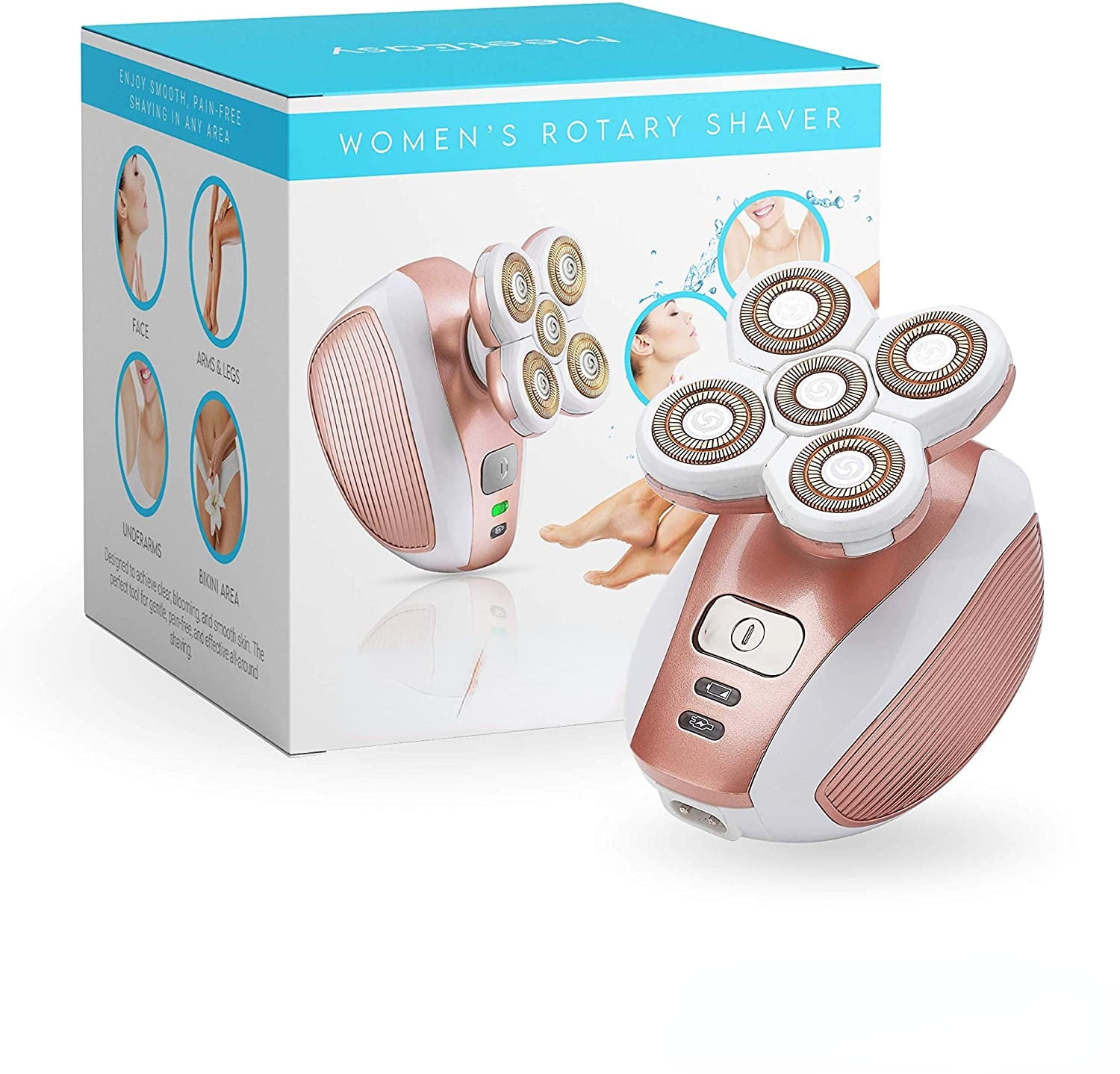 Electric Leg Shaver for Women - Electric Razor Rechargeable Painless Lady Razor for Leg Face Lips Body Underarms Armpit - Female Cordless Bikini Trimmer