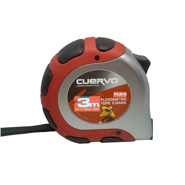 Flexómetro De 3 M. X 5/8 Caja Ref. Tope C/imán 046507 Cuervo Cuervo 046507