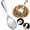 Silver, variant on ZOURIH 1 PCS Stainless Steel Rice Spoons, Thickened Heat Resistant Serving Spoon, for Kitchen