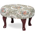 thumbnail image 1 of Coaster Rudy Traditional Fabric Upholstered Cabriole Legs Foot Stool Multi-Color, 1 of 4