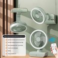 thumbnail image 4 of Fnochy Small Fan, Portable Desk Fan with High Wind Power, Ultra-Quiet Operation, 3 Speeds, Adjustable Tilting Head for Office Home Bedroom, 4 of 9
