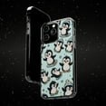 thumbnail image 6 of DistinctInk Hybrid (Acrylic / TPU) Clear Slim Fit Case for Apple iPhone 14 PLUS (6.7" Screen) - "Whimsical Waddlers: Adorable Cartoon Penguin Pattern", 6 of 8