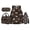 Brown Horse, variant on KUIFORTI Capybara Brown Bookbag and Lunchbox for Teens Elementary Middle School Daily Use Set of 4 Durable with Pencil Bags Lunch Bag Boys School Backpack