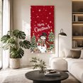 thumbnail image 2 of Canvas Wall Art, Red Christmas Snowman Framed Canvas Prints for Living Room Bedroom, Xmas Tree Snowflake Botanical Oversized Gallery Wrapped Wall Decor for Home Office, Gifts, 40"x60" Ship Next Day, 2 of 9