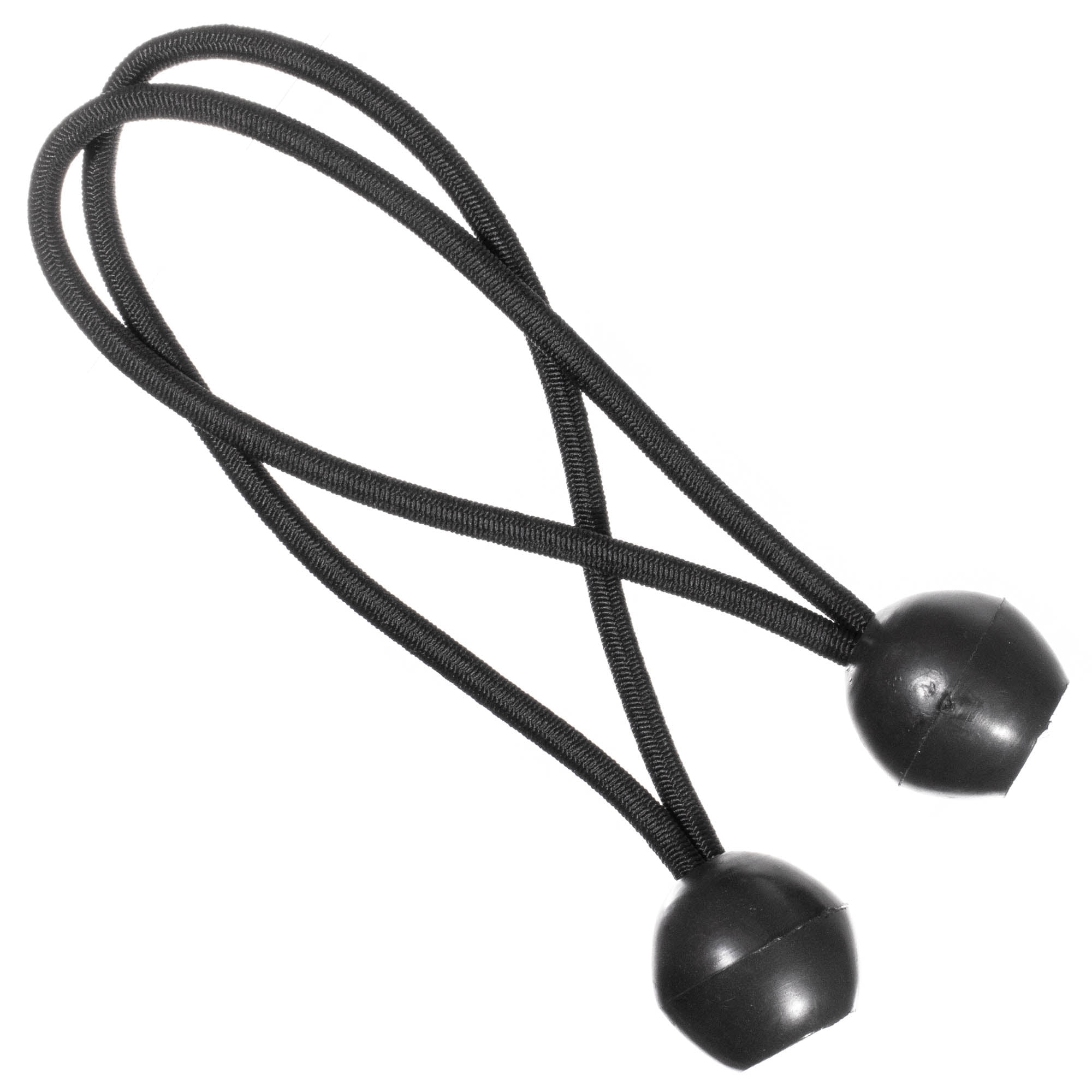 9 Inch Ball Bungee 100-Pack  Black Bungee Cord Loop Straps with Plastic Balls 