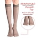 thumbnail image 3 of Calcetines elásticos hasta la rodilla, calcetines transpirables hasta la rodilla, pantimedias hasta la rodilla con puntera reforzada - Medias para mujer, 3 of 5