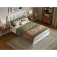 thumbnail image 3 of AFI Orleans Full Solid Wood Low Profile Sleigh Platform Bed, White, 3 of 12