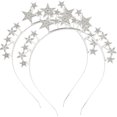 thumbnail image 2 of 2pcs Kids Pentagram Shaped Metal Hair Hoops Glitter Hair Ornament Star Headbands, 2 of 4