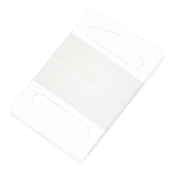 Uxcell Clear Self Adhesive Hang Tab Hook, 40x32mm Plastic Display Folding Tabs for Retail Store Display, Pack of 200