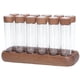 thumbnail image 1 of Tubos de almacenamiento de granos de café de dosis única, bodegas de granos de café con soporte de madera, 12 unidades 12 largos, 1 of 5