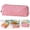 B, variant on 1 Pack Corduroy Pencil Case, Retro Solid Color Pen Pouch, Large Capacity Artistic Stationery Bag and Storage Organizer for Office and Art Supplies (Pink)