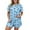 A230-Blue, variant on RMGVDSD Halloween Womens Pajamas Set Summer Plus Size Pajama Sets Short Sleeved Shorts Women's Pajamas Set Soft Sleepwear Home Clothing Comfortable Sleepwear Set