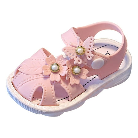 

Kureaily Children Shoes Flat Sandals able Toe Covering Children Toddler Shoes Beach Sandals Holiday Slippers Big Slipper 2-2.5 Years