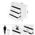 thumbnail image 3 of Baxluxe 3 Drawers Nightstand White, 22 Inch Night Stand for Bedroom with Storage Cabinet ,Wider Side Table Wooden Bedside Table, Large Capacity Side End Table Drawer Dresser for Living Room, 3 of 8