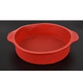 thumbnail image 3 of 2x 10 Round Silicone Cake Pan Bread Pizza Pastry Muffin, 3 of 6