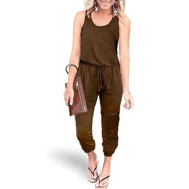 Mono PRETTYGARDEN Casual sin Mangas Café Talle Pequeño