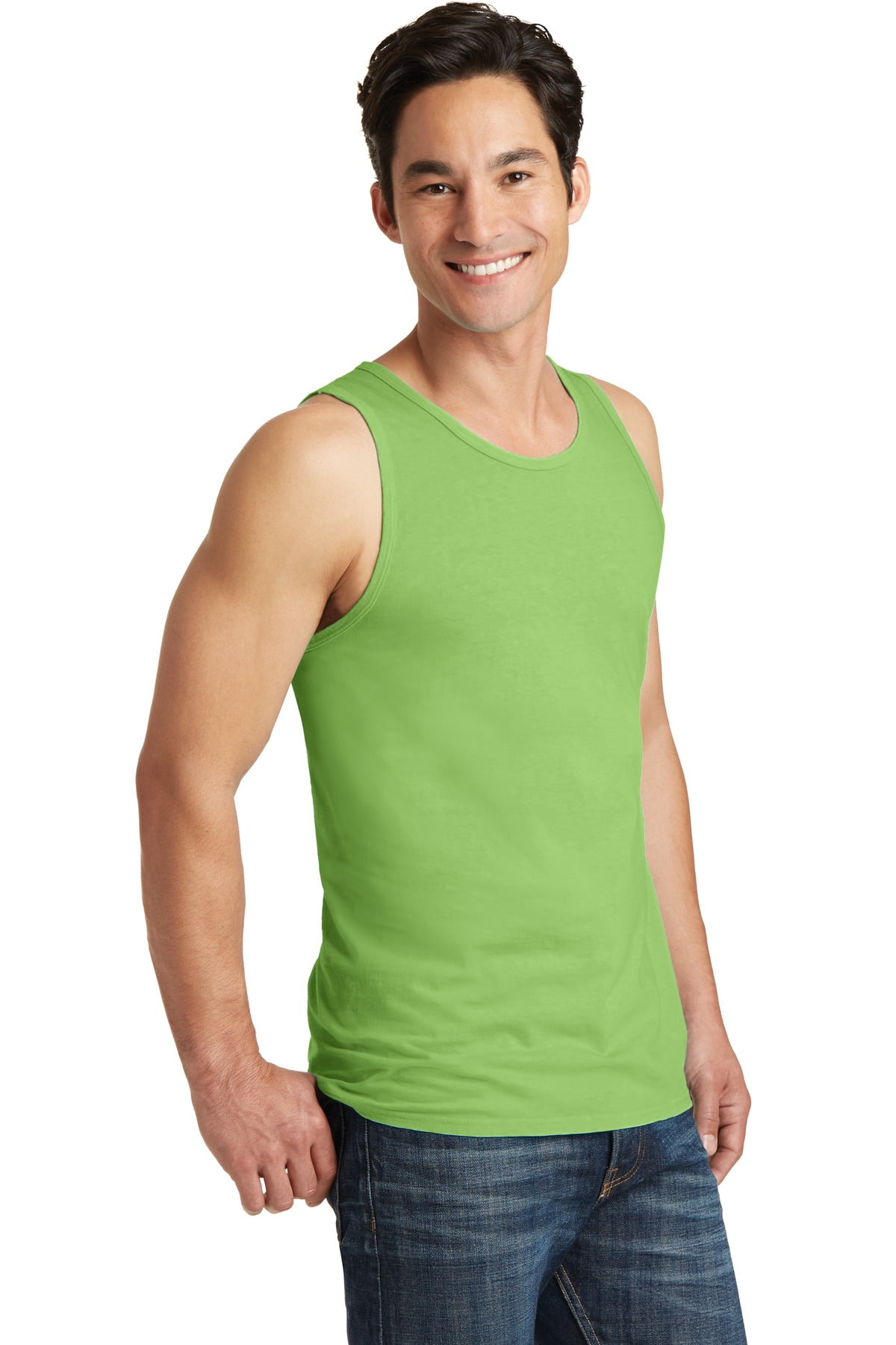 トップス Pigment Processing Studs Tank Top Port & Company Pigment Dyed Tank Top-S (Limeade) - Walmart.com