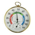 thumbnail image 2 of Mini termómetro higrómetro analógico de pared, con mecánica y dial, medidor de temperatura y humedad para interiores exteriores., 2 of 9