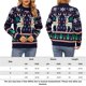 thumbnail image 2 of Suéter de punto de mujer Casual Elk Patrón de copo de nieve Cuello redondo Traje de vacaciones FLhrweasw Nuevo, 2 of 8