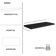thumbnail image 3 of Set de 3 Estantes Flotantes Moru Spot Color Negro, Repisas de pared, Estantes decorativos, Repisas Modernas para Sala, Recámara y Baño  | 4x40x18cm|, 3 of 7