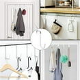 UUGEE 6 Pack Over the Door Hooks for Hanging Clothing Heavy Duty