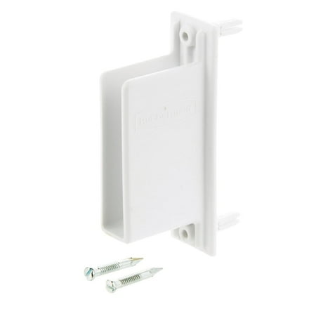 

Rubbermaid Rubbermaid 3D68-LW-WHT Free Slide Fast Set Wall End Bracket White