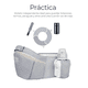 thumbnail image 3 of Portabebé Mochila Multifuncional Con Asiento Bebé Color Gris, 3 of 4