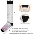 thumbnail image 3 of Coolnut 1 Pair Hydrangea Butterfly Compression Socks 20-30mmHg Knee High Women Socks Tube Athletic Stockings for Men Sport Soccer Running Cycling Medical Nurse Winter Travel Gift, 3 of 7