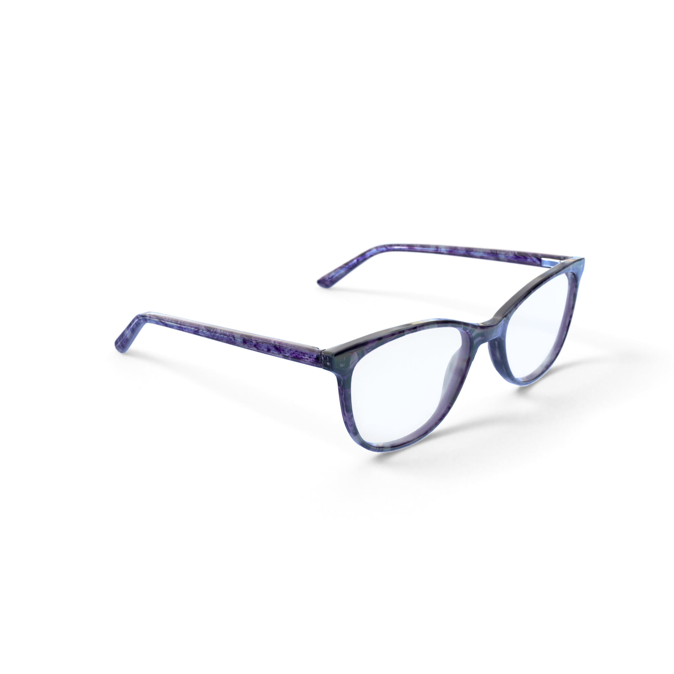 Womens Markum Rx'ble Eyeglasses with Case, Purple Floral