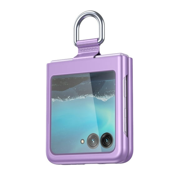 TECH CIRCLE for Motorola Razr 40 Ultra Case with Ring, Lightweight Ultra Thin Matte PC Protective Cover Slim Shockproof Anti-Drop Phone Case for Motorola Razr 40 Ultra, Purple
