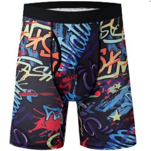 SJLDQY Mens Boxer Briefs Casual Graphic Y2K Boxer Briefs for Men Soft Breathable Boxer Shorts for Men