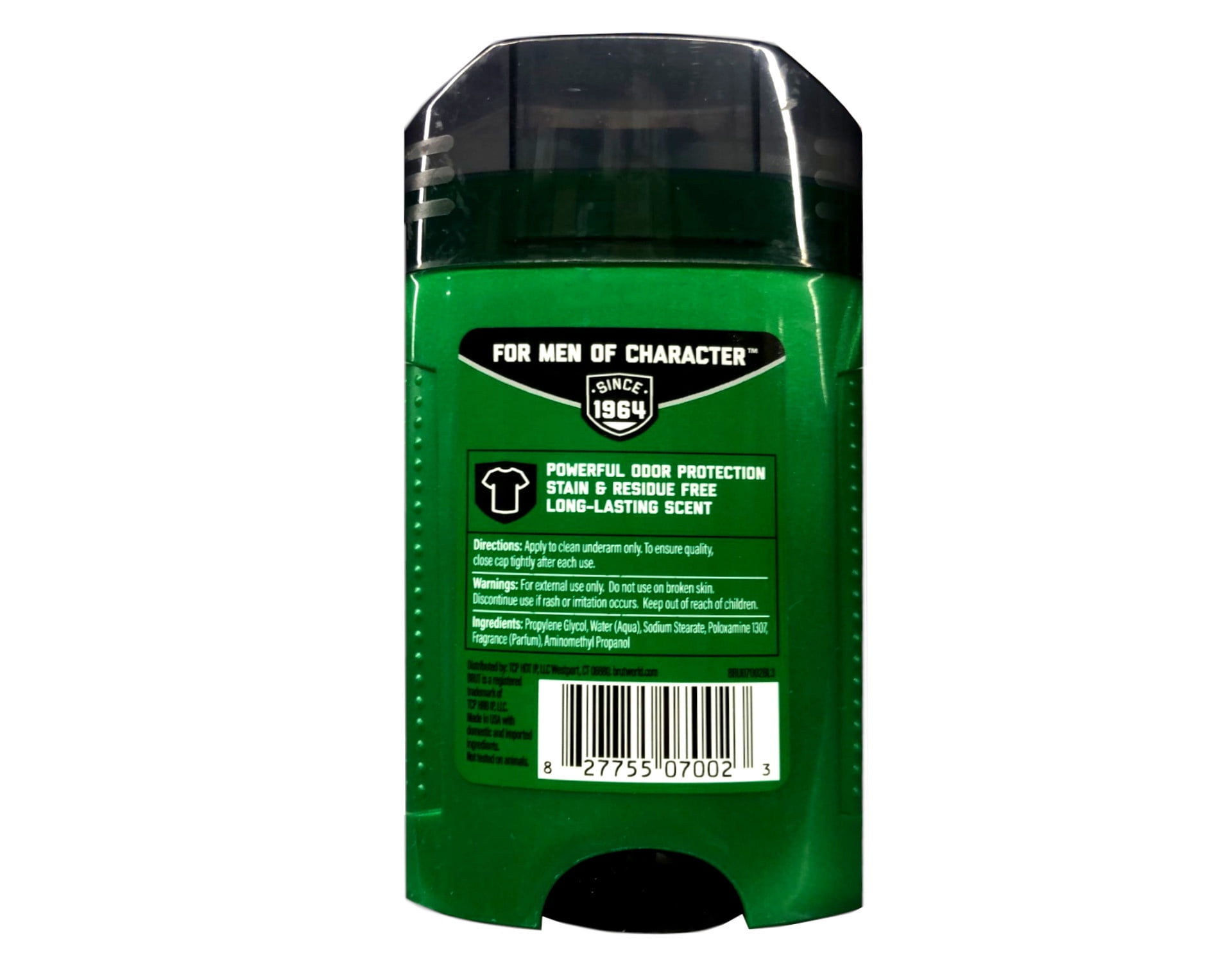 Brut Signature Deodorant Stick for Men, Stain and Residue Free, Powerful Odor Protection, 2.7 oz - Pack of 6