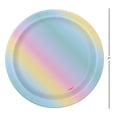 thumbnail image 2 of Way to Celebrate! Rainbow Dreamy Unicorn Paper Dessert Plates, 7in, 10ct, 2 of 4