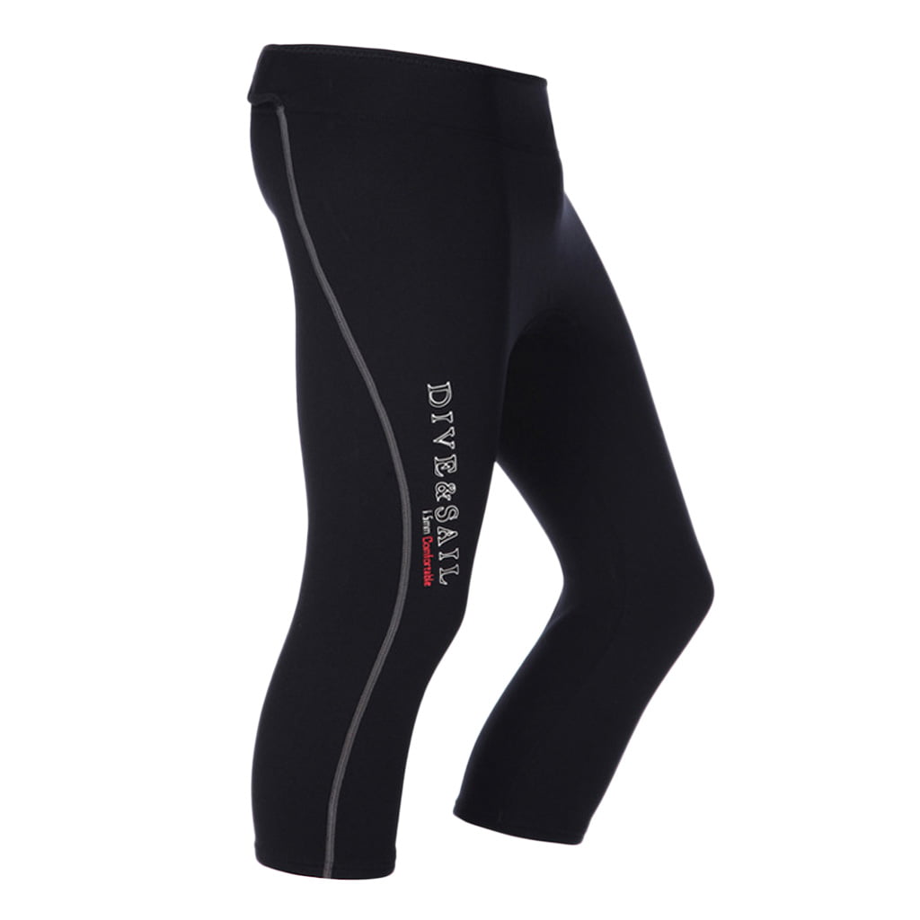 XL Men Black  Neoprene Wetsuit Trousers Surf Scuba Dive Diving Pants Warm S 