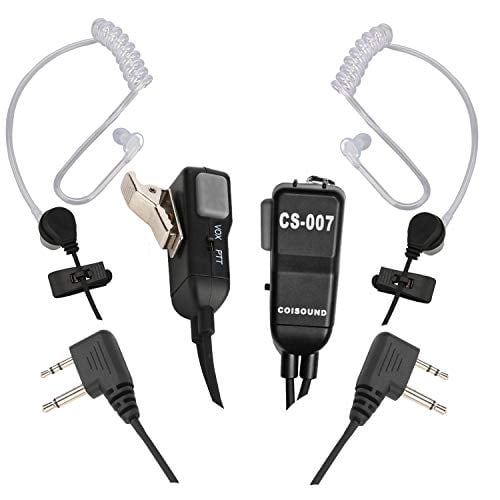 Coisound Two Way Radio Earpiece Compatible Midland Avph3 Ear Clip Two Way Headset For Midland Walkie Talkie Earpiece Pair Walmart Com