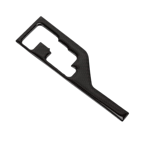 Cubierta del panel de cambio de control central para Toyota Tacoma 16-23 Etiqueta del panel antiarañazos de fibra de carbono negra recorte de media bolsa