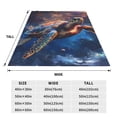 thumbnail image 3 of Sikiie Night Sky Turtle Ultra-Soft Micro flannel Blanket Luxury All Seasons Warm Blanket for Bedding Sofa and Travel (4 sizes)-40"x30", 3 of 7