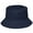 Navy/Black, variant on Reversible Bucket Hat For Men Women Summer Travel Beach Outdoor Fishing Hat 100% Cotton - Black